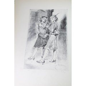 Isabel Bishop Print Office Girls Vintage 66252 Secretaries New York City